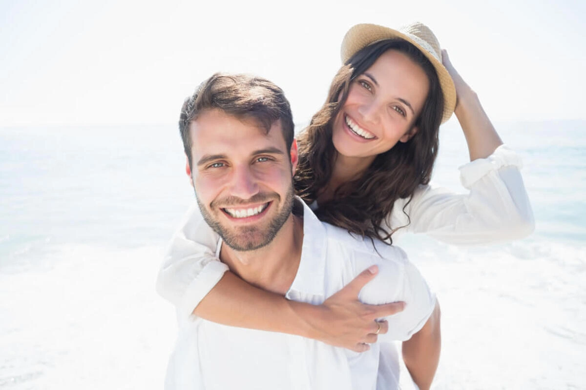 Dentist preparing a patient for professional teeth whitening